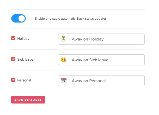 set your picture as your status slack